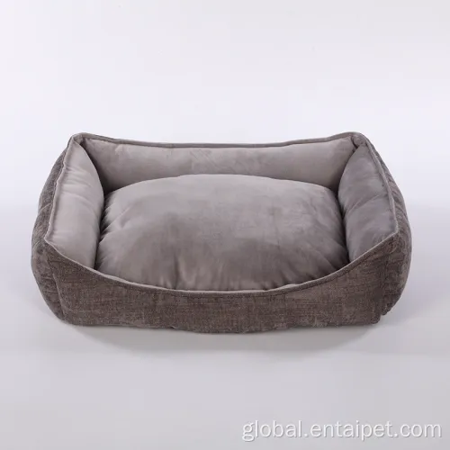 Promotional Pet Bed Super Soft Jacquard Fabric Removable Pet Bed Factory